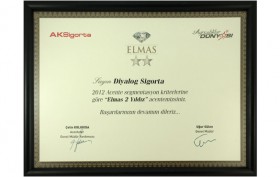 ACENTE SEGMANTASYON KRİTERLERİ : ELMAS 2 YILDIZ ACENTELİĞİ ÖDÜLÜ / 2012