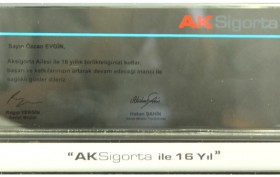 AKSİGORTA 16. YIL ÖZEL PLAKETİ